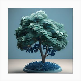 3d Tree Canvas Print