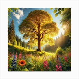 Tree In The Forest 39 Canvas Print