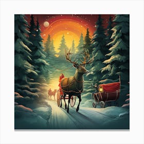 Santa'S Sleigh 1 Canvas Print