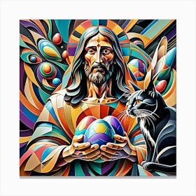 Jesus Easter Painting Canvas Print