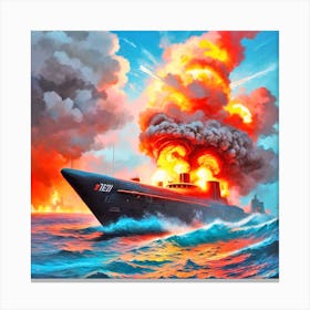 Russian Submarine 2 Canvas Print