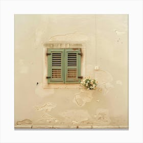 Window In Croatia Canvas Print