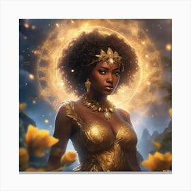 Golden Goddess Canvas Print