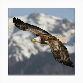 A Breathtaking Image Of An Eagle In Full Flight Canvas Print