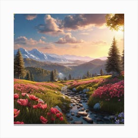 Landscape Painting 74 Canvas Print