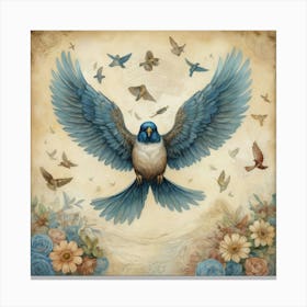 Silent Wings A Bird S Journey Art Print 5 Canvas Print