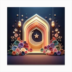 Muslim Eid Ul Fitr Canvas Print