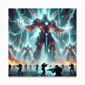 Kaiju Commanders Special Ability Converted Canvas Print