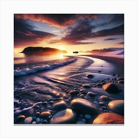 Artic Sunset 4 Canvas Print