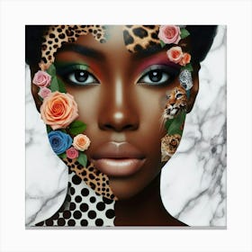 Afro-American Woman Canvas Print