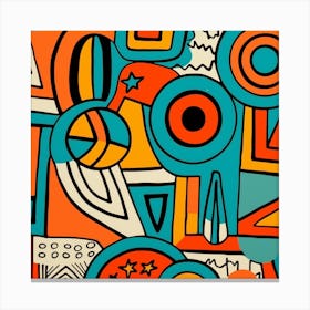 Abstract african theme Canvas Print