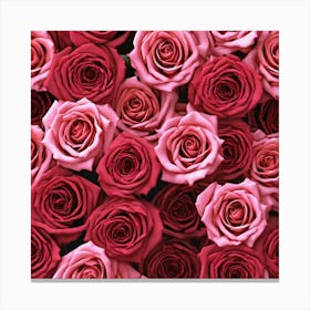 Pink Roses Background 2 Canvas Print