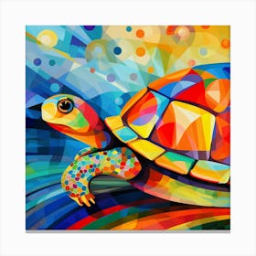 Colorful Turtle 1 Canvas Print