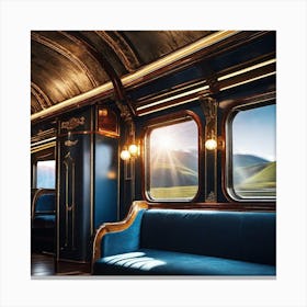 Train Interior Canvas Print