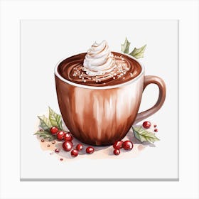 Hot Chocolate With Whipped Cream 15 Canvas Print