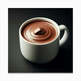 "Cup of Decadence: A Rich and Creamy Chocolate Delight 1 Canvas Print