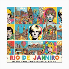 Rio De Janeiro Travel Poster Canvas Print