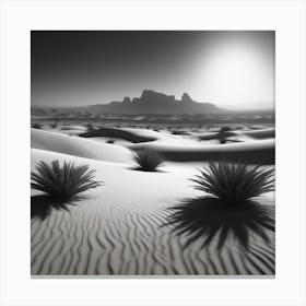 Sand Dunes In The Desert Canvas Print