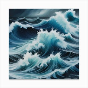 Stormy Seas 1 Canvas Print