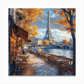 Paris Eiffel Tower 1 Canvas Print