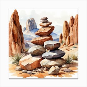 Pile of rocks Canvas Print