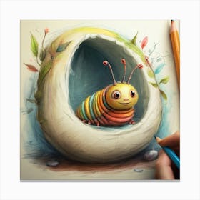 Caterpillar 4 Canvas Print