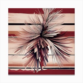 Stylized Pine Cone With Needles Canvas Print