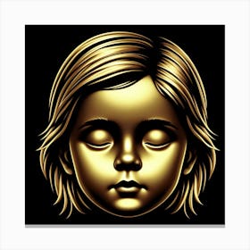 Child'S Face Canvas Print