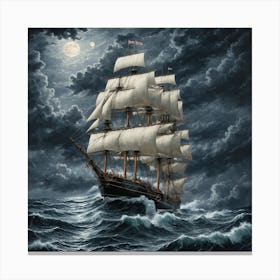 moody seas 9 Canvas Print