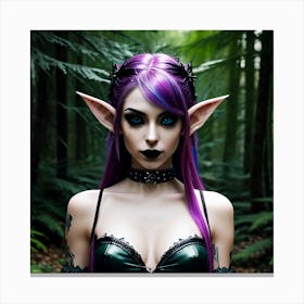Elf In The Woods Canvas Print