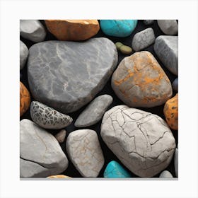 Rocks And Pebbles Canvas Print