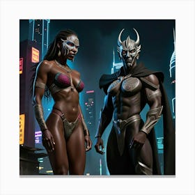 Black Phantom Canvas Print