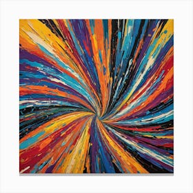 Vortex Abstract Painting Canvas Print