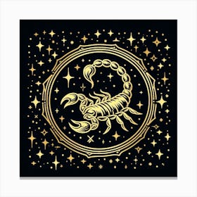 A Zodiac symbol, Scorpion 2 Canvas Print