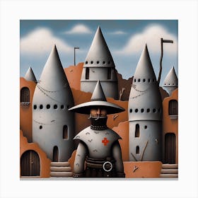 Knight In The Castle Canvas Print