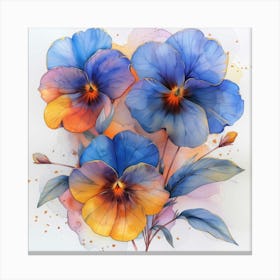 Pansies Canvas Print