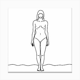 Woman In A Bikini 8 Canvas Print