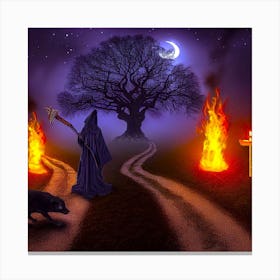 At The Crossroads Of Your Own Shadows Canvas Print