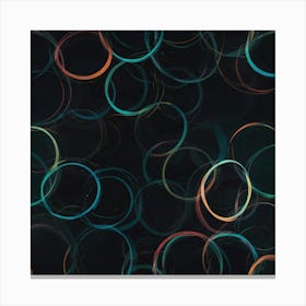 Abstract Circles 14 Canvas Print