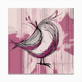 Pink Bird Canvas Print