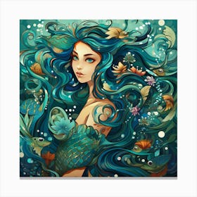 Mermaid 5 Canvas Print