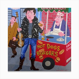 A pre- Vegetarian Paul McCartney during his early Hamburger period. 1 Canvas Print