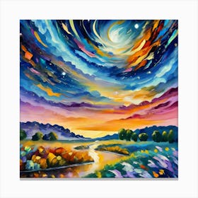 Night Sky Canvas Print