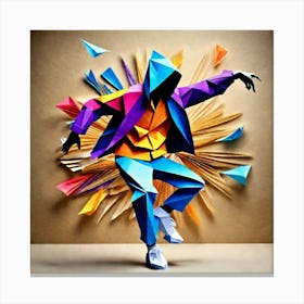 Origami Dancer 55 Canvas Print