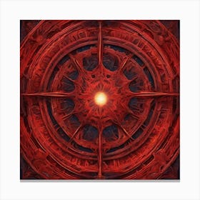 Red Compass 1 Canvas Print