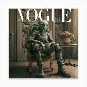 Alien Vogue Cover Canvas Print