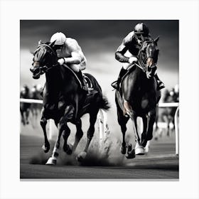 Horse Race 5 Canvas Print