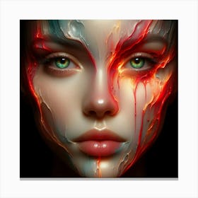 Face Of Fire Canvas Print