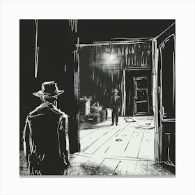 Room In The Dark Canvas Print