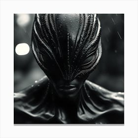 Vintage Alien #3 Canvas Print